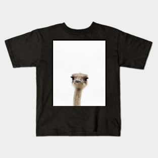 Ostrich print, Nursery decor, Kids room, Minimalist, Bird, Modern art, Wall art Kids T-Shirt